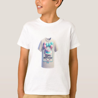 T-shirt La magie des ballons et du gâteau