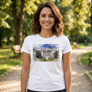 T-shirt La Maison Blanche à Washington DC – Façade sud