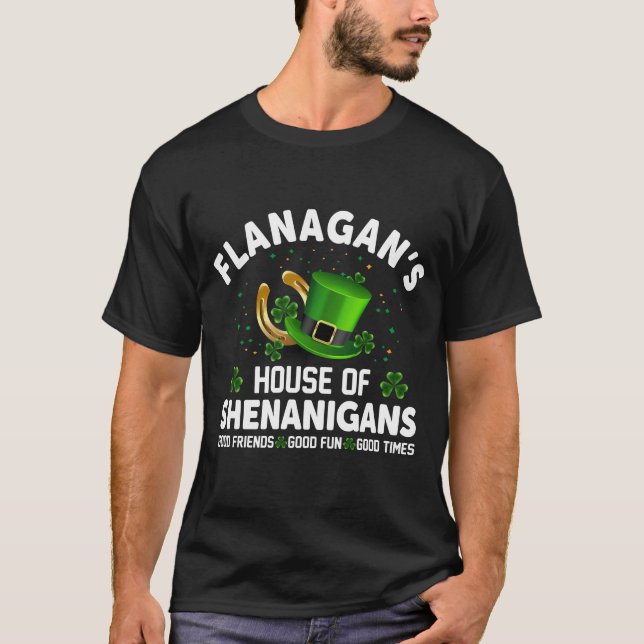 T-shirt La Maison des Shenanigans de Flanagan (Devant)