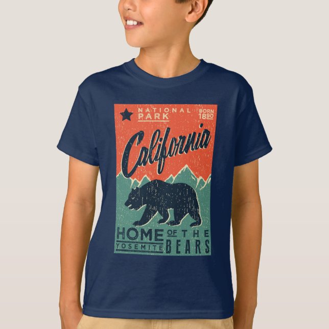 T-shirt La maison du Yosemite soutient | la Californie (Devant)