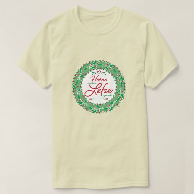 T-shirt La maison est là où la gauche est faite ! (Design devant)