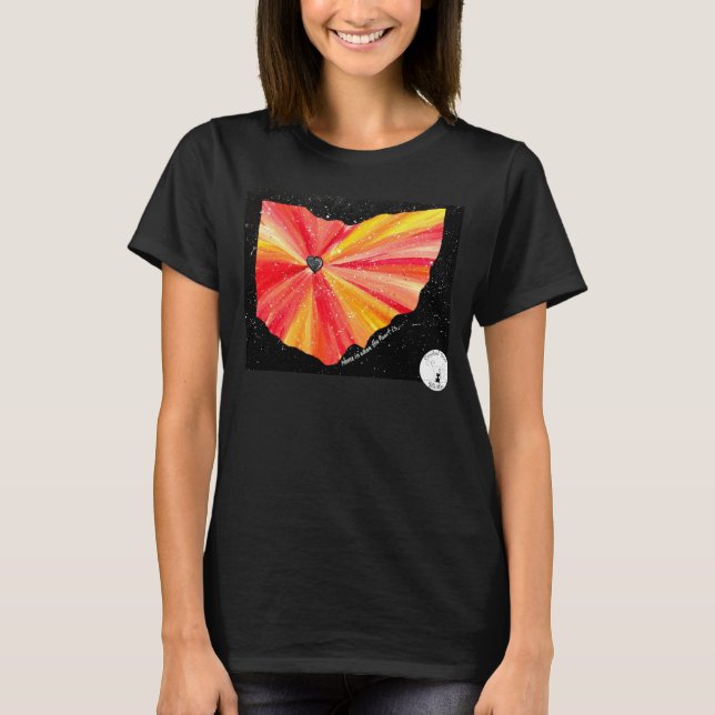 T-shirt La maison est où le coeur est… (Devant)