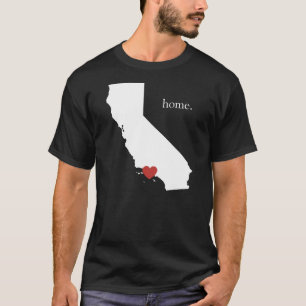 T-shirt La maison est où le coeur est - la Californie
