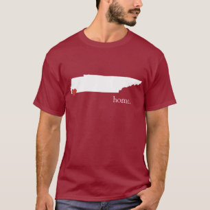 T-shirt La maison est où le coeur est - le Tennessee