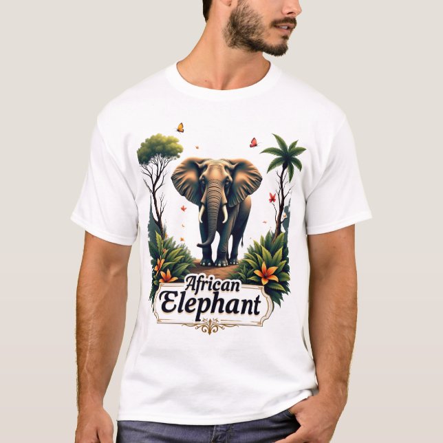 T-shirt La Majesté de la Jungle : Le royaume indompté de l (Devant)