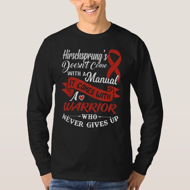 T-shirt La maladie de Hirschsprung Un guerrier qui ne nous (Devant)