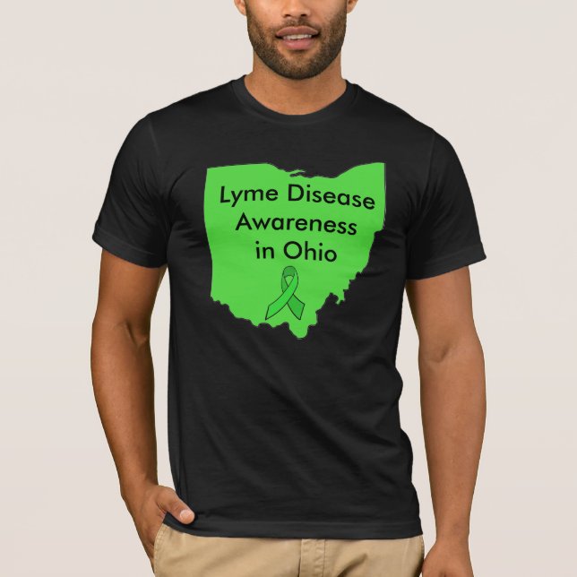 T-shirt La maladie de Lyme dans l'Ohio Sensibilisation Che (Devant)