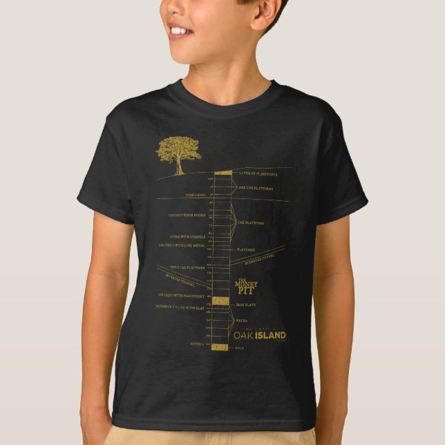 T-shirt La malédiction de l'argent sur Oak Island (Devant)