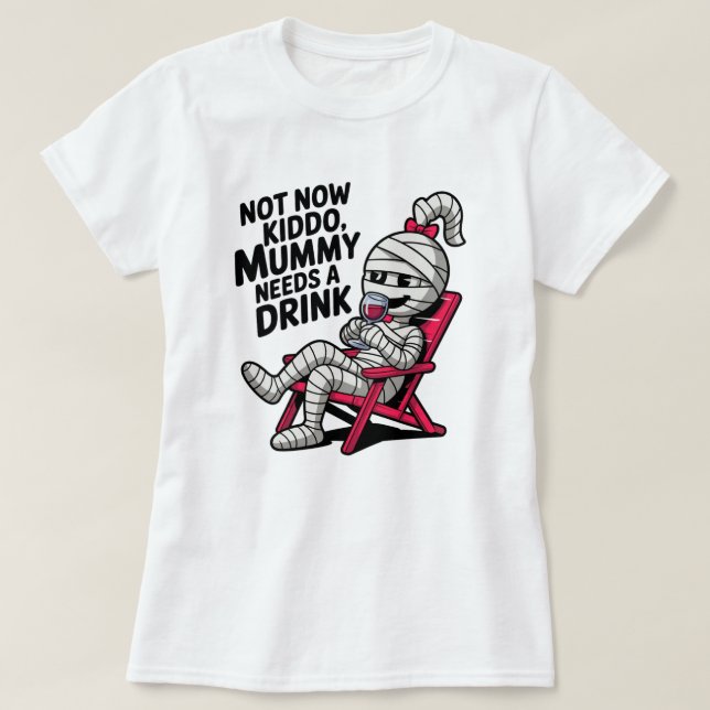 T-shirt La maman boit (Design devant)