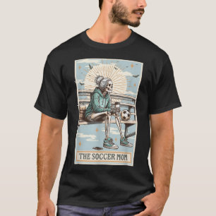 T-shirt La maman de football Skeleton Tarot Card, Soccer M