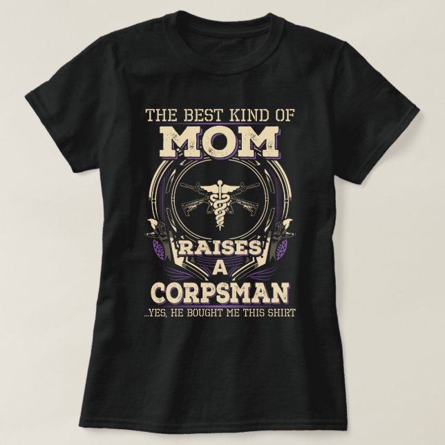 T-shirt La maman de Proud Corpsman (Design devant)