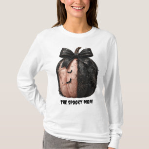 T-shirt La maman Éffrayante Citrouille d'Halloween