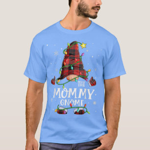 T-shirt La maman Gnome Buffalo Jetée Christmas Light Maman