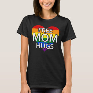T-shirt La maman libre étreint le gay pride du coeur LGBT