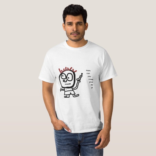T-shirt La "maman peut U viennent me sélectionnent vers le (Devant entier)