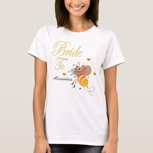 T-shirt La mariée pour être nuptiale Personnaliser (Devant)
