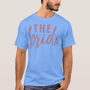 T-shirt La mariée rose mignonne demoiselle d'honneur enter