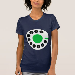 T-shirt La marine et le vert appellent le téléphone piè