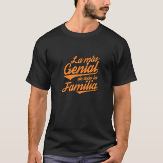T-shirt La Más Genial De Toda La Familia Nostalgic Retro D