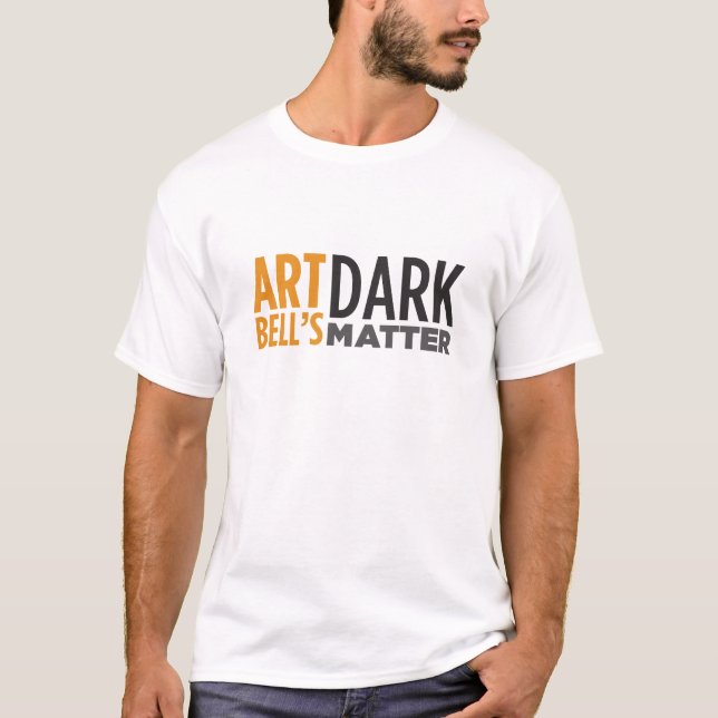 T-shirt La matière foncée de Bell d'art (Devant)