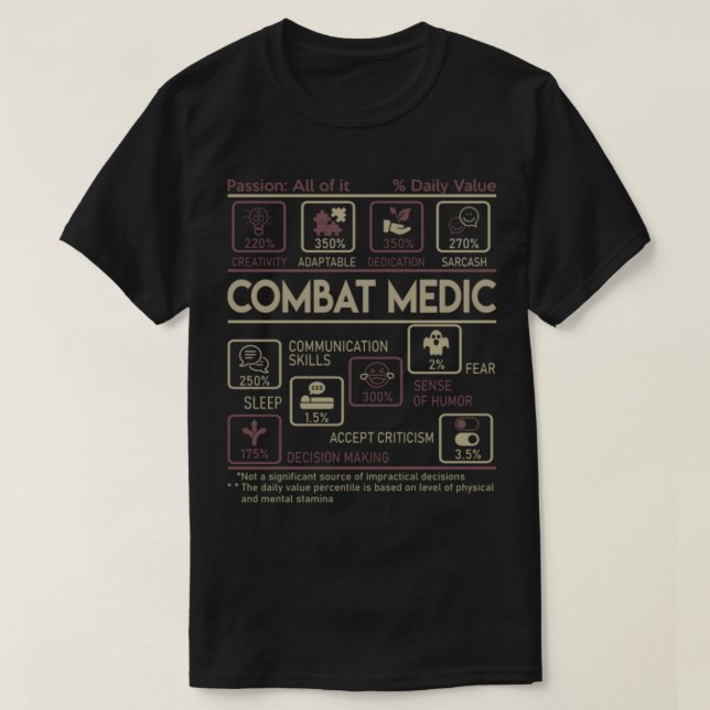 T-Shirt, la médaille de combat T-Shirt - Multita (Design devant)