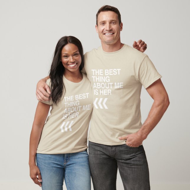 T-SHIRT LA MEILLEURE CHOSE À PROPOS DE MOI EST SA DROITE - (Unisexe)