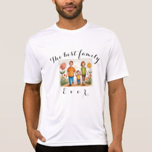 T-shirt La meilleure famille. Votre photo est squaredT-Shi