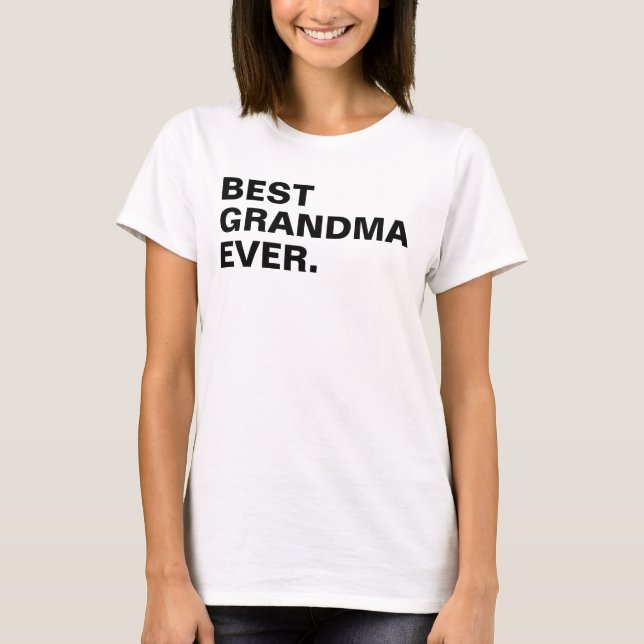 T-SHIRT LA MEILLEURE GRAND-MAMAN (Devant)