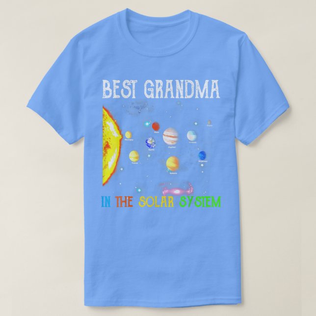 T-shirt La Meilleure Grand-Mère De La Famille Du Système S (Design devant)