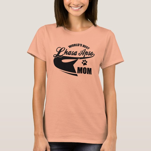 T-shirt La meilleure maman de Lhasa Apso du monde (Devant)