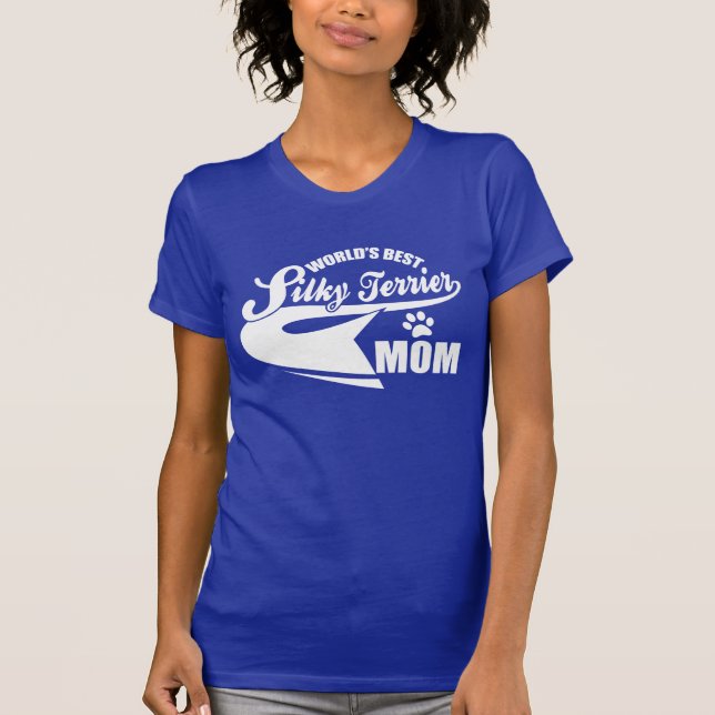 T-shirt La meilleure maman de Terrier soyeux du monde (Devant)