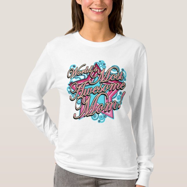 T-shirt La meilleure maman des mondes (Devant)