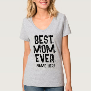T-SHIRT LA MEILLEURE MOM TOUJOURS NOIRE TYPOGRAPHIE