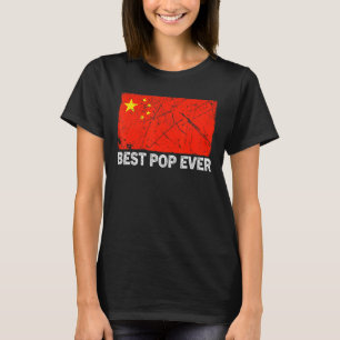T-shirt La meilleure pop jamais la Chine Drapeau en détres