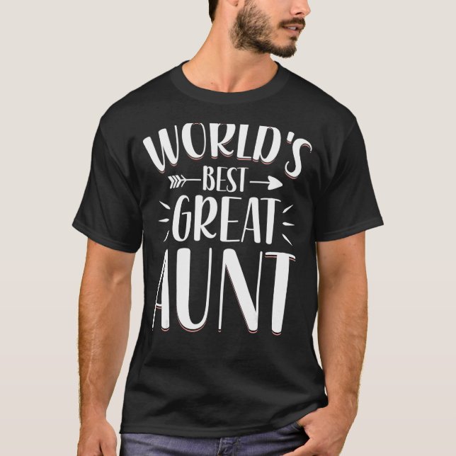 T-shirt La meilleure tante féminine du monde (Devant)