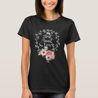 T-shirt La meilleure tante pour les femmes pour la fête de