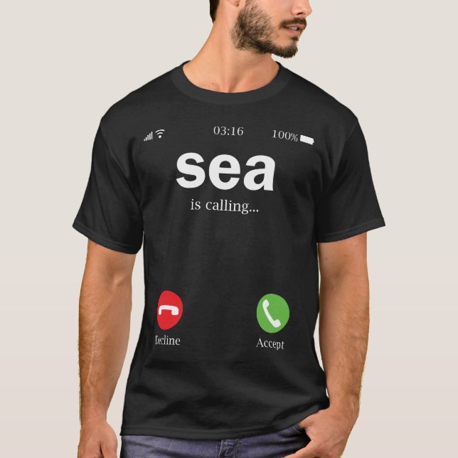 T-shirt La Mer Est Drôle (Devant)