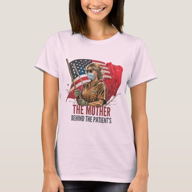 T-shirt La mère derrière les patients (Devant)