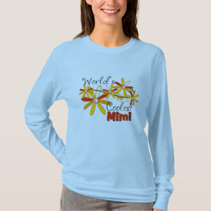 T-shirt La Mimi la plus cool du monde floral