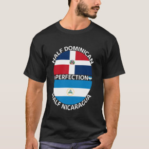 T-shirt La moitié Nicaragua La moitié de la République Dom