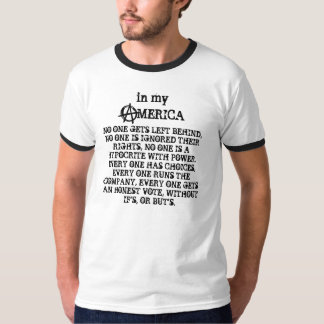 T-shirt La mon Amérique, liberté est l'anarchisme (iii)