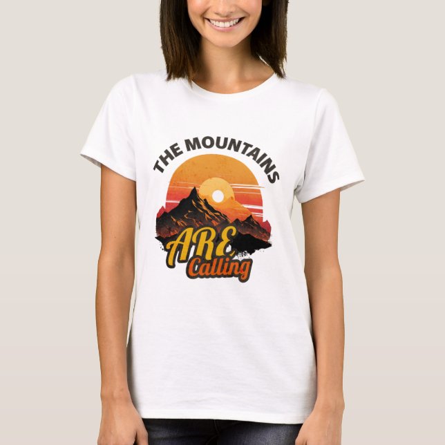 T-shirt La Montagne Appelle (Devant)