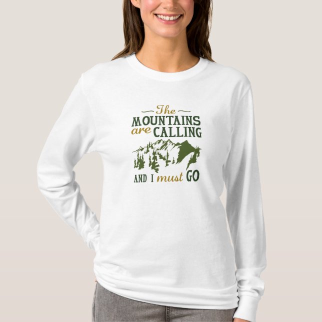 T-shirt La Montagne Appelle (Devant)