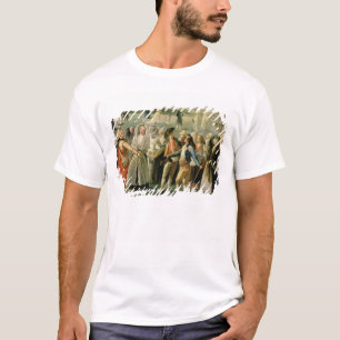 T-shirt La montée d'une montgolfière à Madrid, détail