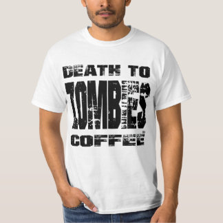 T-shirt La mort au café de zombis