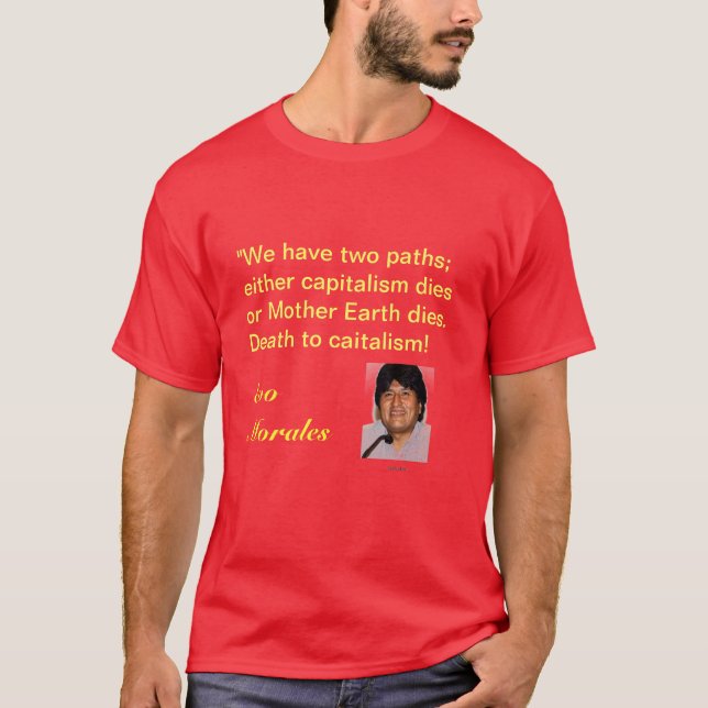 T-shirt La mort au capitalisme (Devant)