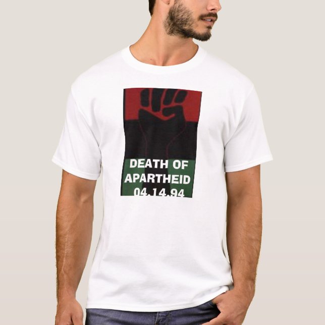 T-SHIRT LA MORT DE L'APARTHEID (Devant)