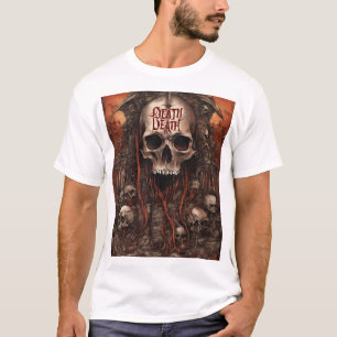 T-shirt La mort règne éternelle – Crâne gothique sombre me