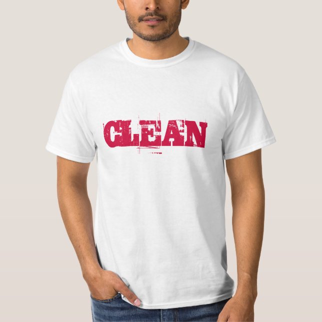 T-shirt La motivation de gymnase "nettoient " (Devant)