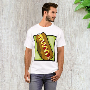 T-shirt La moutarde Sur Un Hotdog